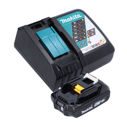 Taladro de percusión sin cable Makita DHP 486 RA1 18 V 130 Nm sin escobillas + 1x batería recargable 2,0 Ah + cargador