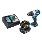 Makita DHP 486 RT trapano a percussione a batteria 18 V 130 Nm brushless + 2x batteria ricaricabile 5,0 Ah + caricabatterie