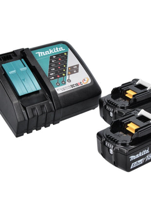 Makita DHP 486 RT trapano a percussione a batteria 18 V 130 Nm brushless + 2x batteria ricaricabile 5,0 Ah + caricabatterie