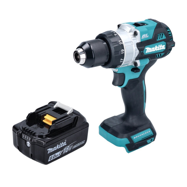 Makita DHP 486 G1 cordless impact drill 18 V 130 Nm brushless + 1x battery 6,0 Ah - without charger
