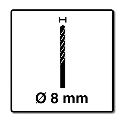 Alpen C Protector Punta per foratura 8,0 x 106 mm - per piastrelle in gres fine