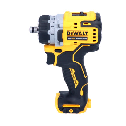 Trapano avvitatore a batteria DeWalt DCD 703 L2T 12 V 57,5 Nm + 2 batterie da 3 Ah + caricabatterie + valigetta TSTAK + adattatore per mandrino 4x