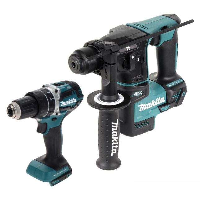 Akumulatorowy zestaw Combo Makita DLX 2278 Brushless + wiertarka udarowa DHP 484 54 Nm + wiertarka udarowa DHR 171 1,2 J Solo - bez akumulatora, bez ładowarki