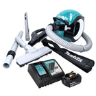 Aspirateur sans balais Makita DCL 501 RF1 18 V + 1x batterie 3,0 Ah + chargeur + accessoires