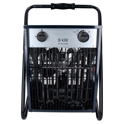 HausHalt IFJ03-400E Elektro Industrie Heizgerät 400 V 9 kW 3 Leistungsstufen 90 m² ( 51331373 ) für Werkstatt, Keller, Baustelle etc. inkl. Überhitzungsschutz