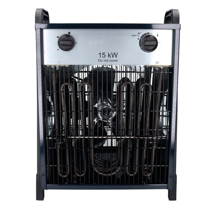 HausHalt IFJ04-150C Elektro Industrie Heizgerät 400 V 15 kW 4 Leistungsstufen 150 m² ( 51331375 ) für Werkstatt, Keller, Baustelle etc. inkl. Überhitzungsschutz