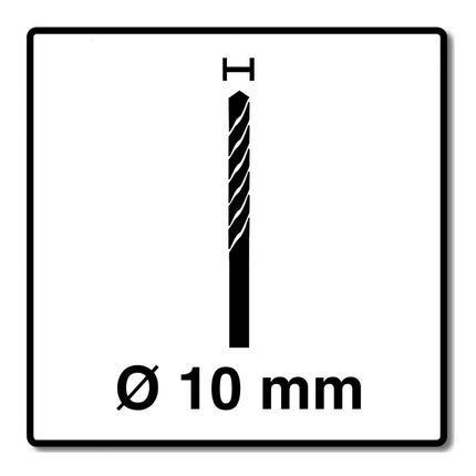 Alpen Profi Multicut PM Foret polyvalent en carbure, 10,0 x 200 mm