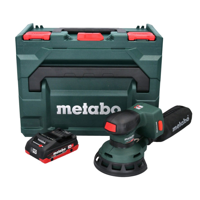 Metabo SXA 18 LTX 125 BL cordless random orbital sander 18 V 125 mm brushless + 1x rechargeable battery 4.0 Ah + metaBOX - without charger