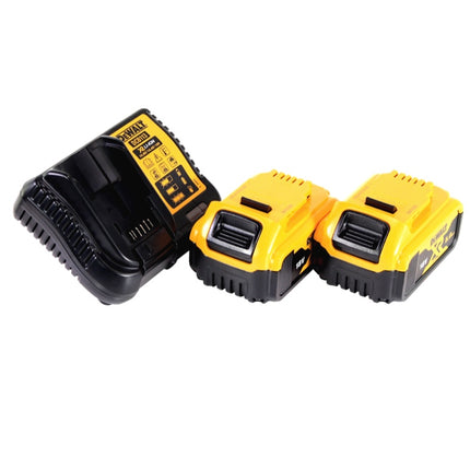 DeWalt DCL 045 P2 Lampe LED sans fil 1700 lm pour capot, 12/18 V + 2x Batteries 5,0 Ah + Chargeur + Support rotatif 0-360 degrés