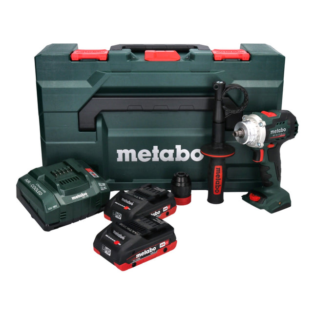 Metabo BS 18 LTX BL Q I Taladro atornillador a batería 18 V 130 Nm sin escobillas + 2x batería 4,0 Ah + cargador + metaBOX