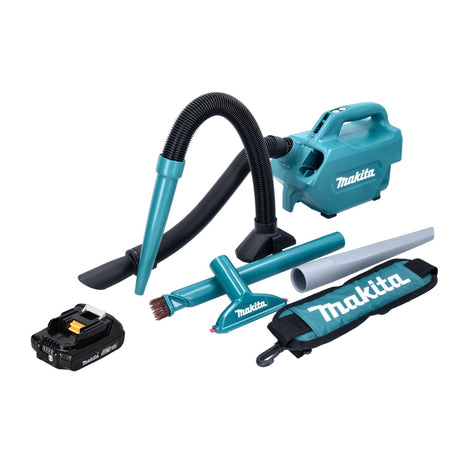 Makita DCL 184 A1 Cordless hoover 18 V 54 mbar 0.5 l + 1x rechargeable battery 2.0 Ah - without charger