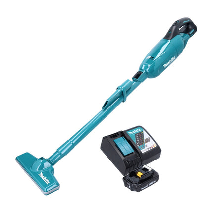 Aspiradora sin cable Makita DCL 280 FRA1 18 V sin escobillas + 1x batería recargable 2,0 Ah + cargador