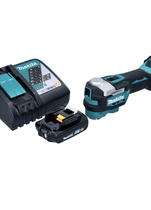 Makita DTM 52 RA1 Outil multifonctions sans fil 18 V Starlock Max Brushless + 1x batterie 2,0 Ah + chargeur