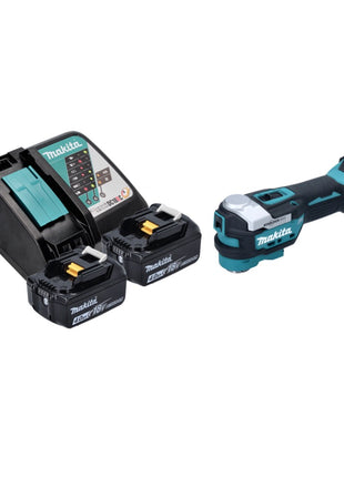 Makita DTM 52 RM Akku Multifunktionswerkzeug 18 V Starlock Max Brushless + 2x Akku 4,0 Ah + Ladegerät - Toolbrothers