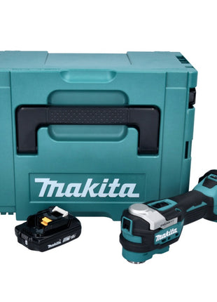 Herramienta multifuncional a batería Makita DTM 52 A1J 18 V Starlock Max Brushless + 1x batería 2.0 Ah + Makpac - sin cargador