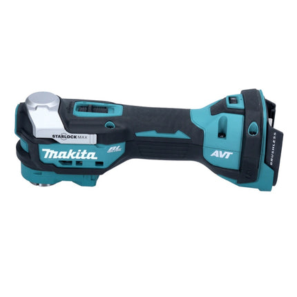 Makita DTM 52 RAJ cordless multifunction tool 18 V Starlock Max Brushless + 2x rechargeable battery 2.0 Ah + charger + Makpac