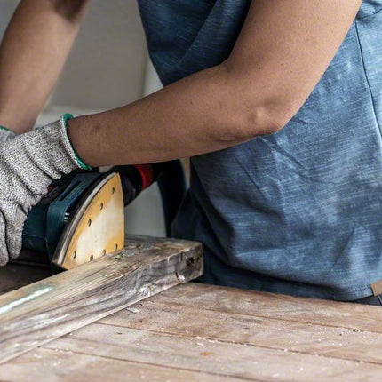 Bosch EXPERT C470 Sandpaper , 100x150mm, 7 holes, G120, for Multi sanders, 10 pcs. (2608901117)