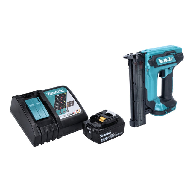 Makita DFN 350 RT1 chiodatrice verticale a batteria 18 V 15 - 35 mm + 1x batteria ricaricabile 5,0 Ah + caricabatterie