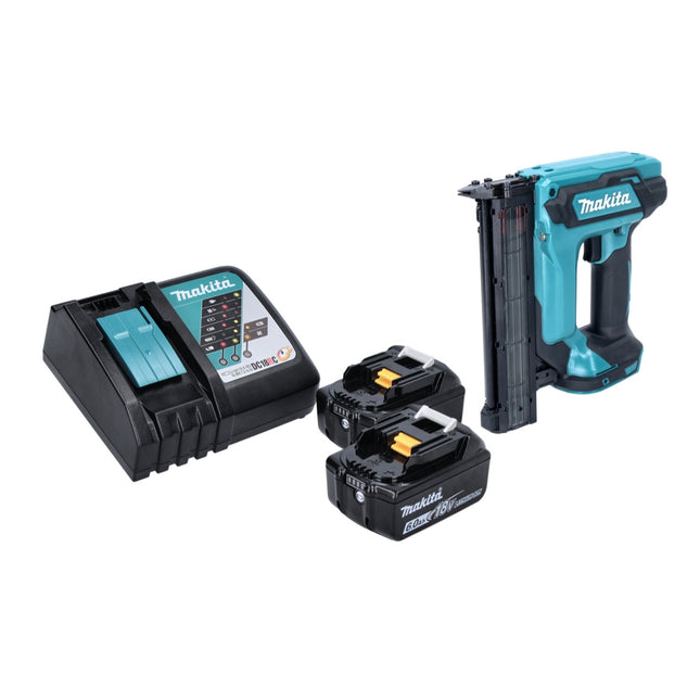 Makita DFN 350 RG chiodatrice verticale a batteria 18 V 15 - 35 mm + 2x batteria ricaricabile 6,0 Ah + caricabatterie