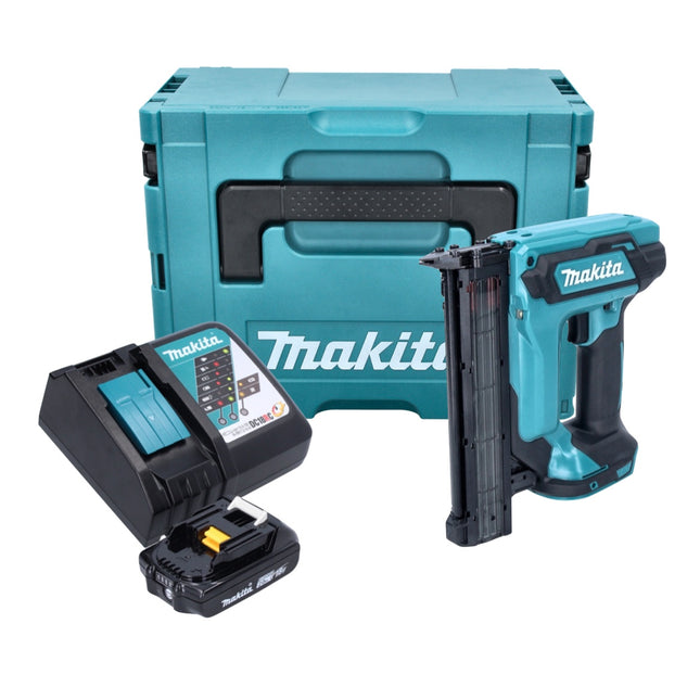 Makita DFN 350 RA1J chiodatrice verticale a batteria 18 V 15 - 35 mm + 1x batteria ricaricabile 2,0 Ah + caricabatterie + Makpac