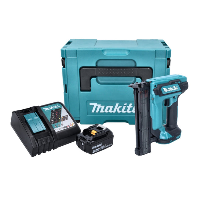 Makita DFN 350 RM1J cordless upright nailer 18 V 15 - 35 mm + 1x rechargeable battery 4.0 Ah + charger + Makpac