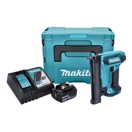 Makita DFN 350 RT1J Cordless Brad Nailer 15 - 35mm 18V + 1x Battery 5.0 Ah + Charger + Makpac Case