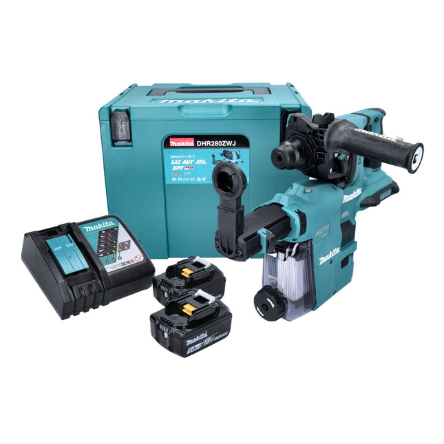 Makita DHR 280 ZJ Tassellatore a batteria SDS-Plus 36V (2x18V) in valigetta Makpac - senza batteria, senza caricabatterie 