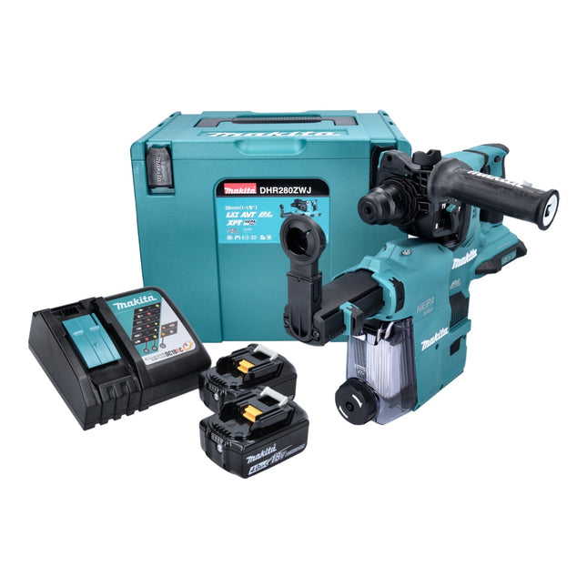Makita DHR 280 ZJ Tassellatore a batteria SDS-Plus 36V (2x18V) in valigetta Makpac - senza batteria, senza caricabatterie 