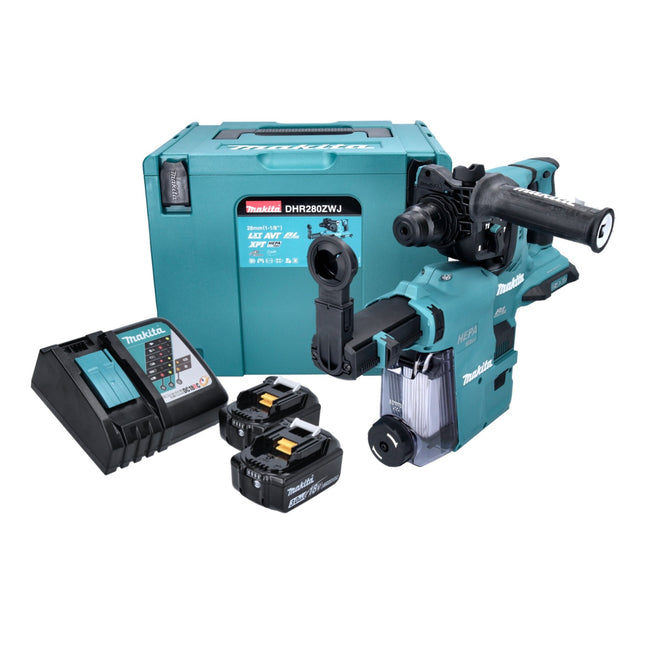Makita DHR 280 ZJ Tassellatore a batteria SDS-Plus 36V (2x18V) in valigetta Makpac - senza batteria, senza caricabatterie 