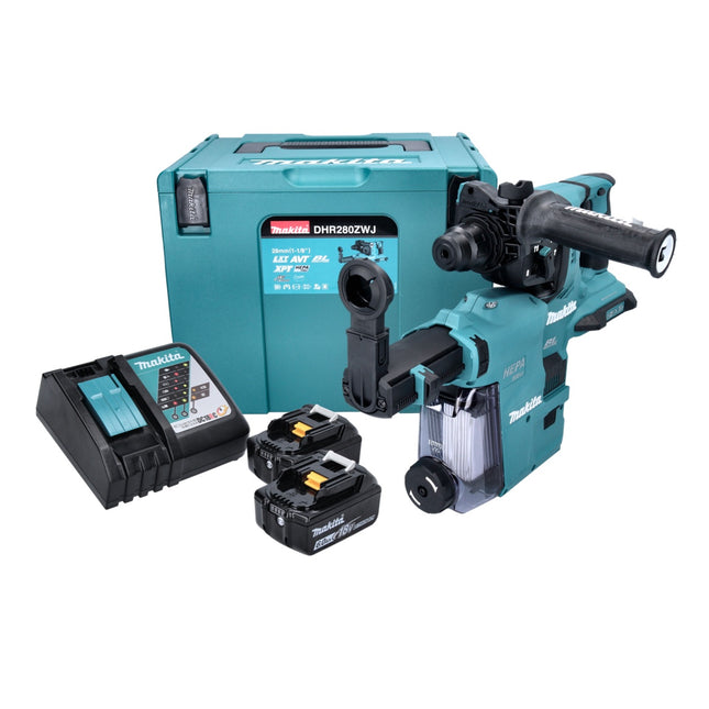 Makita DHR 280 ZJ Tassellatore a batteria SDS-Plus 36V (2x18V) in valigetta Makpac - senza batteria, senza caricabatterie 