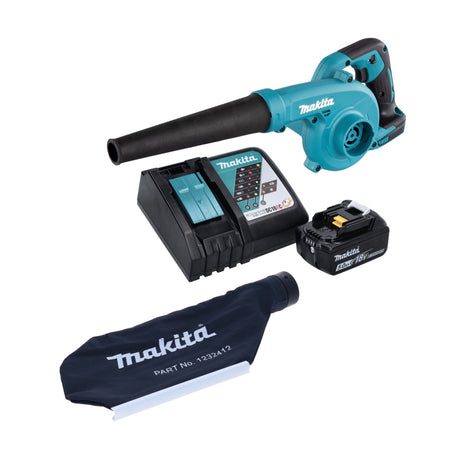 Makita DUB 185 RT1 Cordless leaf blower Blower 18 V + 1x battery 5.0 Ah + charger + collection bag