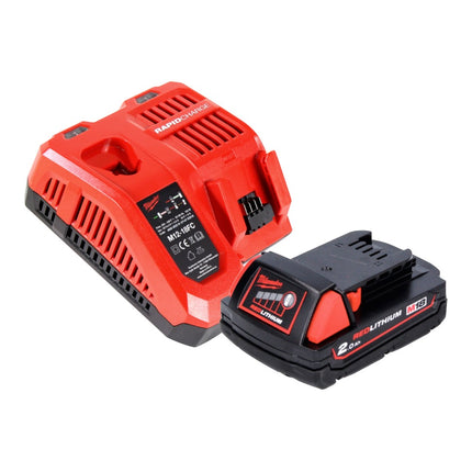 Milwaukee M18 BOS125-201 FC Ponceuse excentrique sans fil 125mm 18V + 1x Batterie 2,0Ah + Chargeur