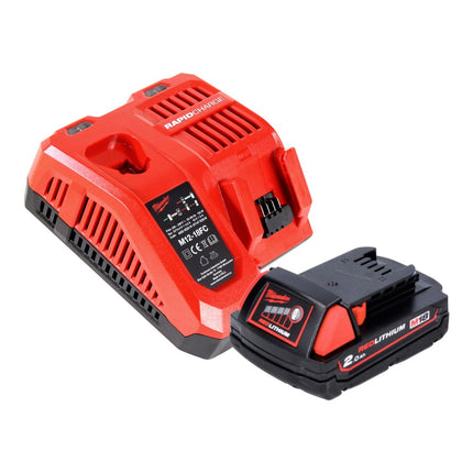 Luz de batería Milwaukee M18 TLED LED + 1x batería 2.0 Ah + cargador