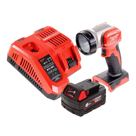 Milwaukee M18 TLED LED Torch + 1x Battery 6.0 Ah + Charger