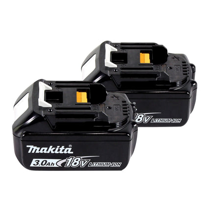 Makita Power Source Kit 18 V ( 197952-5 ) con 2x BL 1830 B batería 3.0 Ah + DC 18 RC cargador + Makpac