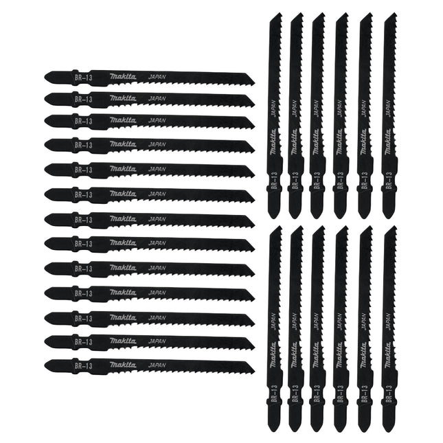 Hojas de sierra de calar Makita BR-13 para madera 70 mm 25 piezas (A-85793-25) para sierras de calar con soporte para eje en T