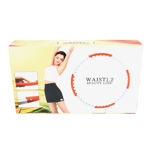 Naria Waist 1.2 Beauty Line Hula Hoop Reifen Verstellbare Größe weiß / rot