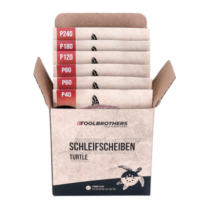 Lijadora rotorbital Metabo FSX 200 Intec 240 W 125 mm + 2x Toolbrothers TURTLE set de lijado + maletín