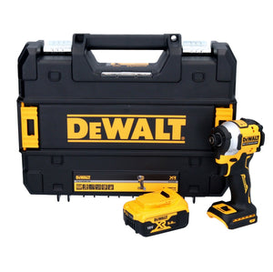 DeWalt DCF 850 Akku Schlagschrauber 18 V 205 Nm 1/4" Brushless + 1x Akku 5,0 Ah + TSTAK - ohne Ladegerät