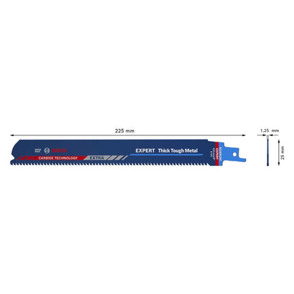Bosch EXPERT Thick Tough Metal S 1155 CHC Brzeszczot do piły szablastej 225 mm 10 szt. ( 2608900370 ) Carbide Technology