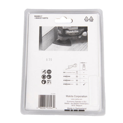 Makita MAM017 HM placa delta 2 piezas 116 mm K60 Starlock Max (2x B-66575) vida extralarga