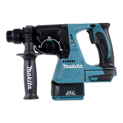 Makita DLX 2372 TJ Kit combiné marteau perforateur sans fil DHR 242 + visseuse à choc sans fil DTW 300 + 2x batterie 5,0 Ah + chargeur + Makpac