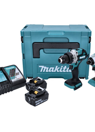 Makita DLX 2432 TJ Akku Combo Kit DDF 486 Akku Bohrschrauber + DTD 153 Akku Schlagschrauber + 2x Akku 5,0 Ah + Ladegerät + Makpac