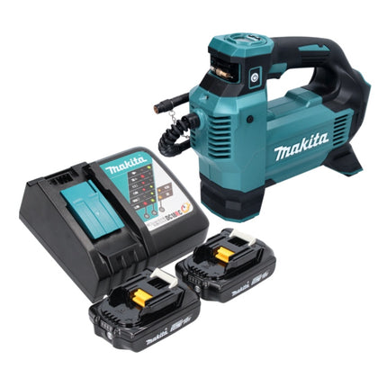Compresor sin cable Makita DMP 181 RA 18 V 11,1 bar + 2x batería recargable 2,0 Ah + cargador