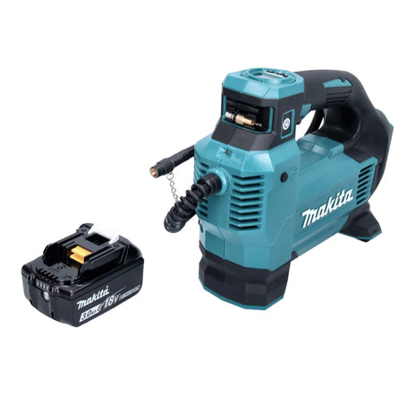 Makita DMP 181 F1 Inflator 11,1 bar 18 V + 1x Battery 3.0 Ah - without charger