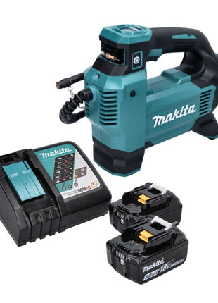 Compresor de batería Makita DMP 181 RT 18 V 11,1 bar + 2x baterías 5,0 Ah + cargador