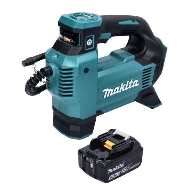 Makita DMP 181 G1 kompresor akumulatorowy 18 V 11,1 bar + 1x akumulator 6,0 Ah - bez ładowarki