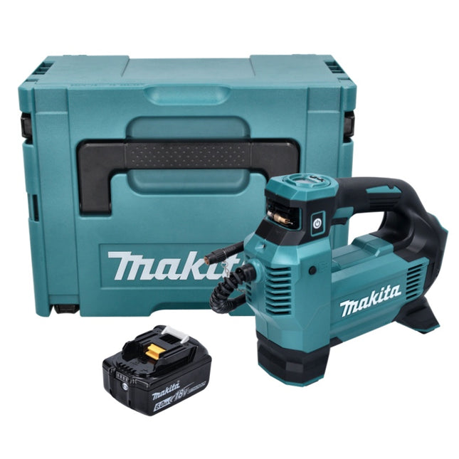 Makita DMP 181 G1J akumulatorowa sprężarka 18 V 11,1 bar + 1x akumulator 6,0 Ah + Makpac - bez ładowarki