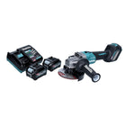 Amoladora angular a batería Makita GA 023 GD2 40 V máx. 125 mm sin escobillas XGT + 2 baterías de 2,5 Ah + cargador