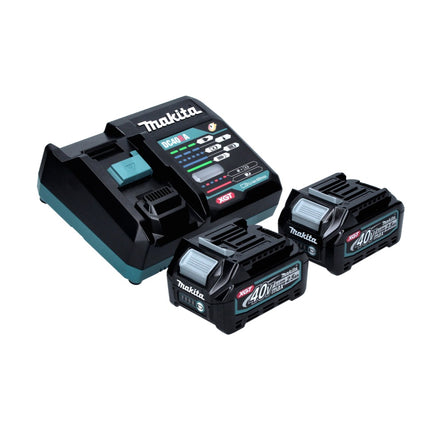 Amoladora angular a batería Makita GA 023 GD2 40 V máx. 125 mm sin escobillas XGT + 2 baterías de 2,5 Ah + cargador